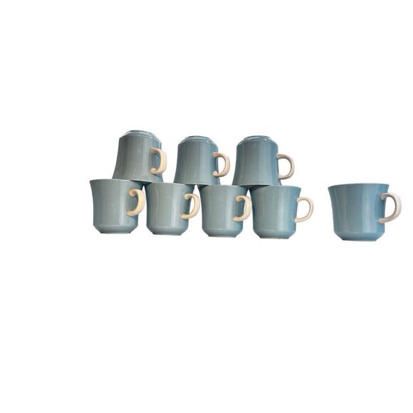 Mikasa Cera Stone MAGGI BLUE & WHITE Coffee MUG CUPS - Picture 8 of 14